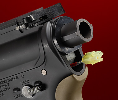 フレーム側の突起を短くカット