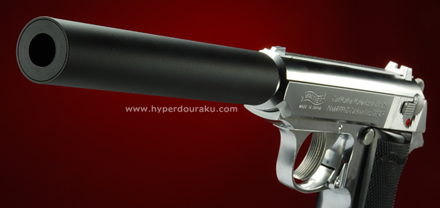 全長135mmのロングなアルミサイレンサー