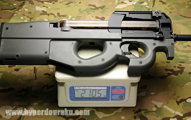 実測重量は2,105g。