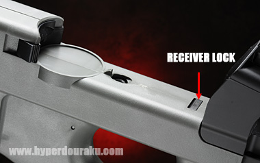 レシーバーロックボタン