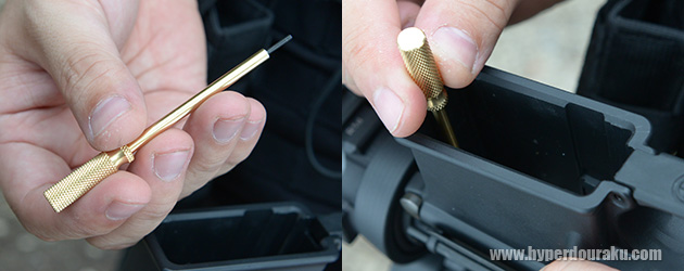 真鍮製のホップ調整用レンチ