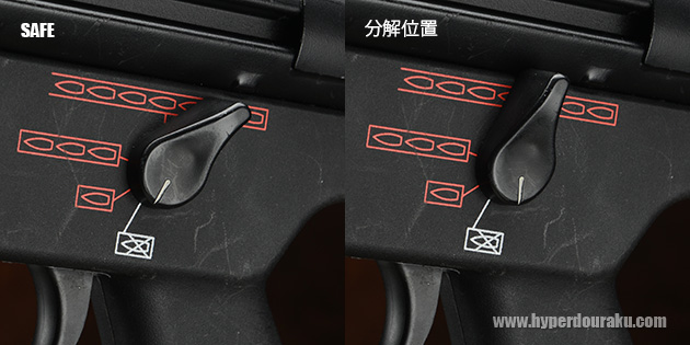 セーフポジション 分解ポジション