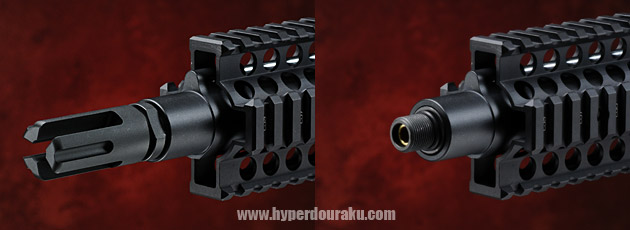 12インチにした状態 フラッシュハイダー