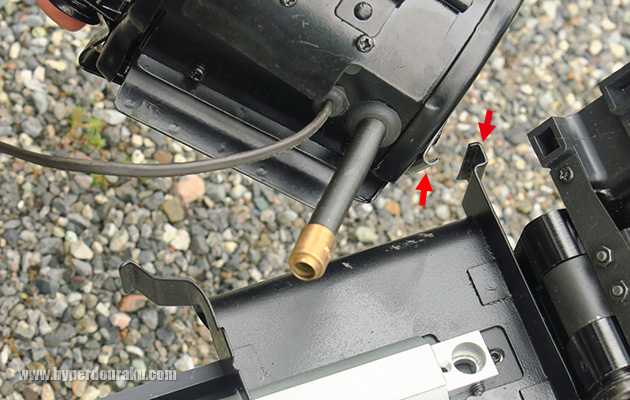 ヒンジに引っ掛け