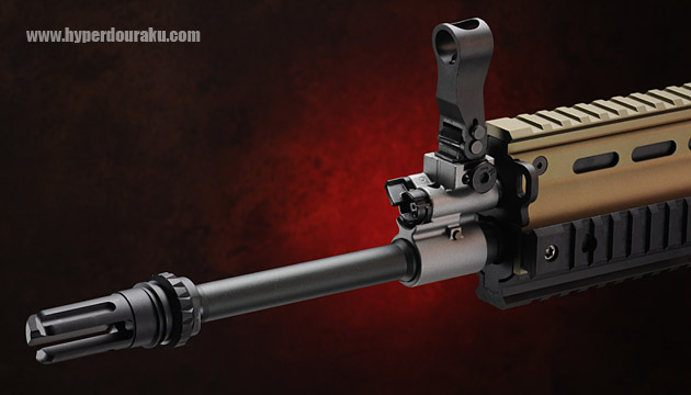 3プロングのフラッシュハイダー