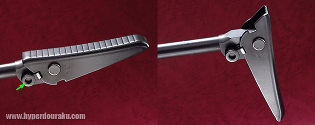 バットプレートを展開