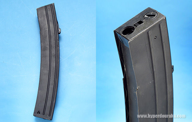 マガジンの外装はスチール製