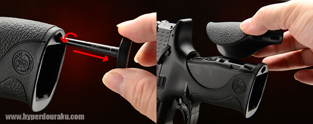 パームスウェルグリップは簡単に交換