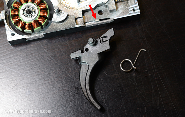 トリガーとトリガースプリング