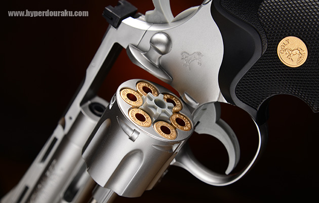 シリンダーをスイングアウト