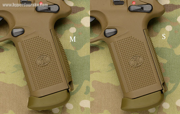 MとSサイズの比較