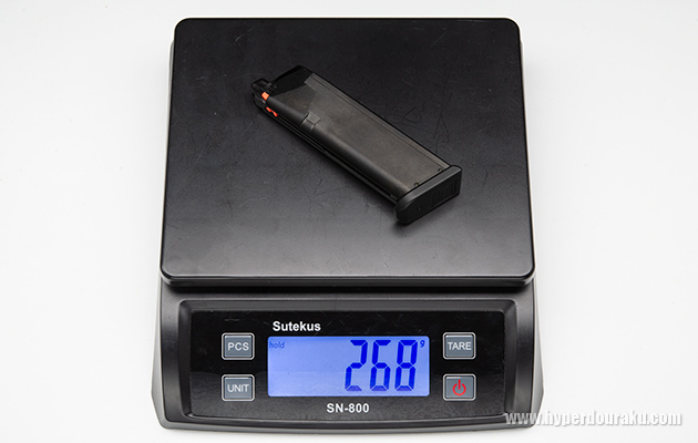 マガジン単体の重量は268g
