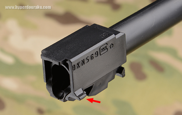 チャンバー横に突起