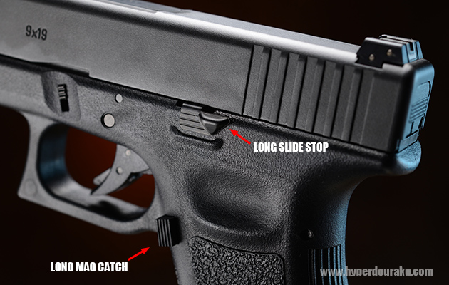 ロングスライドストップと、ロングマグキャッチ