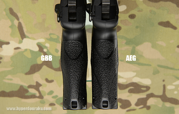 やや太めのグリップ