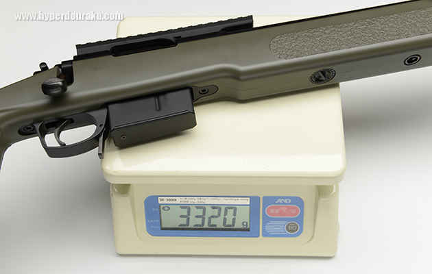 実測重量は3,320g
