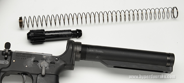 リコイルバッファとスプリング