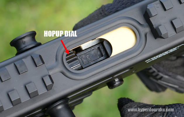 可変ホップアップの調節ダイヤル