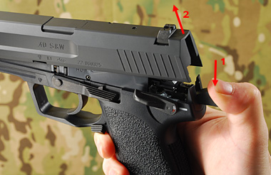 スライドを取り外す