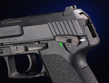 左側面のコントロールレバー　セフティオン