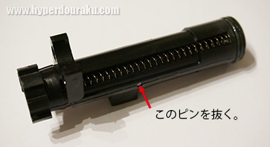 ボルトアッシーが前方へ引き出せる