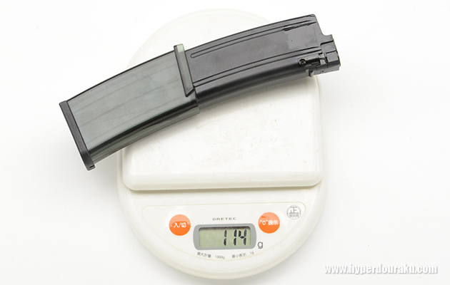 マガジンは単体重量は114g