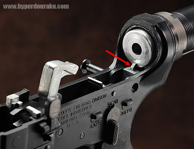 アルミ削り出しのリコイルスプリングガイド