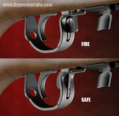 セフティはトリガーガード前