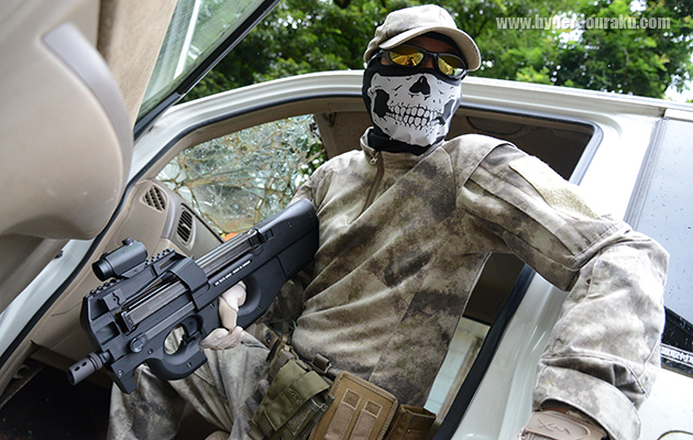 距離40mでボディに当たります