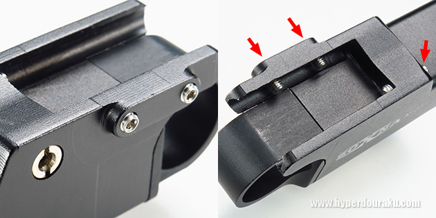 イモネジで銃に固定