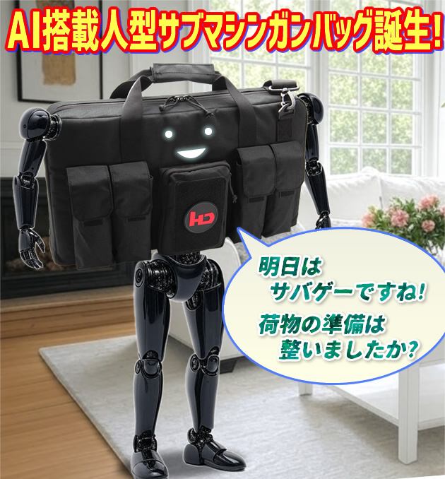 AI搭載人型サブマシンガンバッグ 誕生!-01