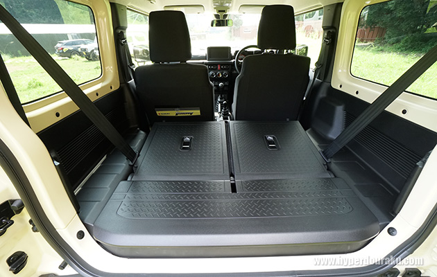 フラットな荷室