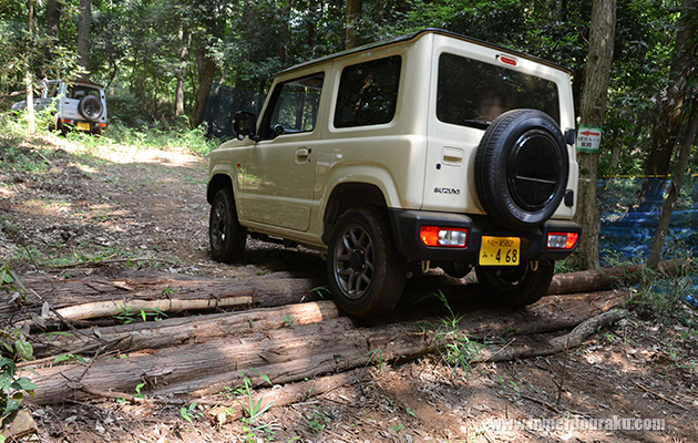丸太で行く手を遮られても