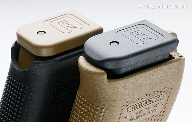 グリップ前方に半円形の切り欠き