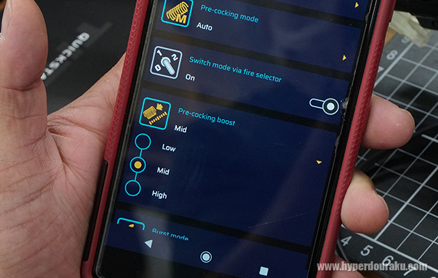 プリコッキングの設定