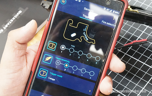 トリガー位置の設定
