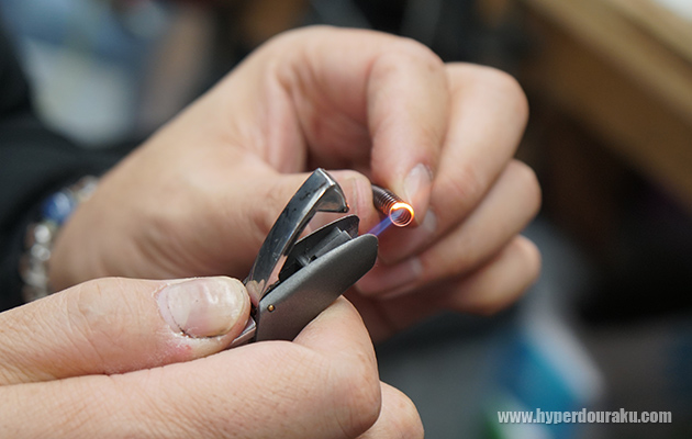 末端は焼いて処理