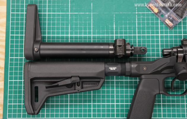 純正ストックとぴったり同じ長さ