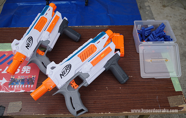 ナーフを使って、電子ターゲット