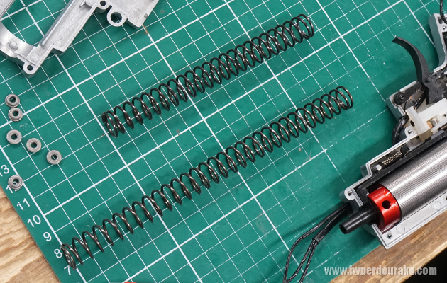 メインスプリングも強めのものに