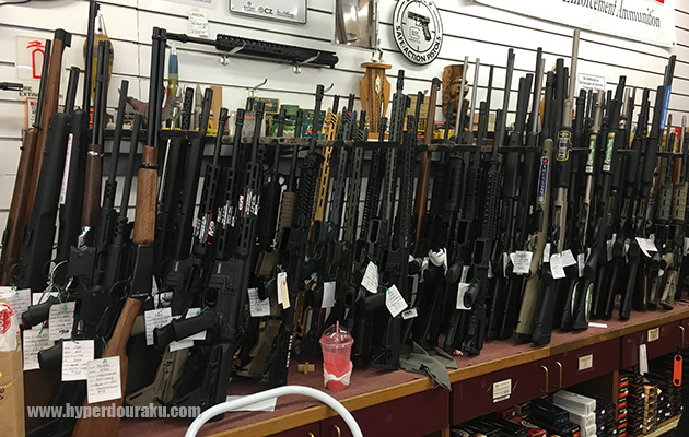 ホノルルの銃砲店
