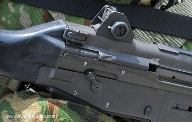 固定銃床型のレシーバーエンド