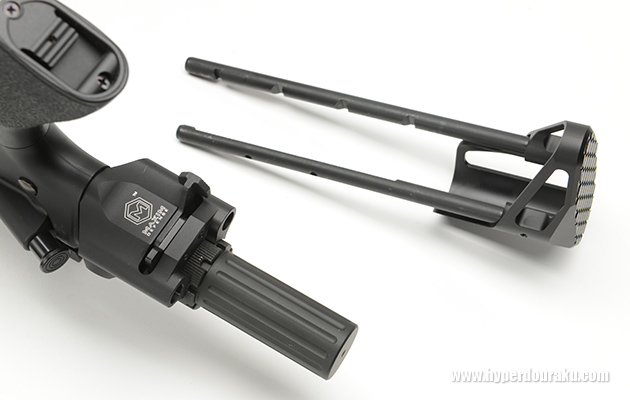 バッファチューブを取り外す