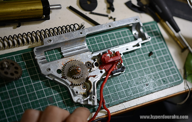 G&P製のメカボックス内部