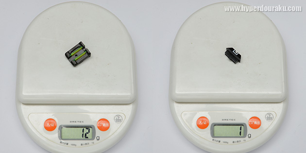 重量は12g