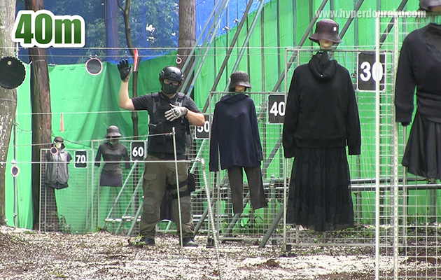 40mの距離でもヘッドショット