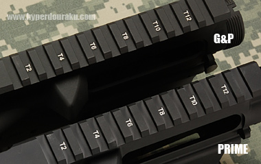 アッパーレシーバーのトップレール