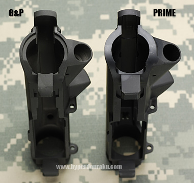 アッパーレシーバー後端