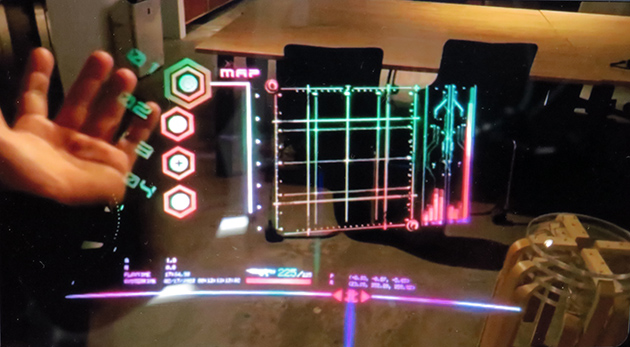 未来型のヘッドアップディスプレイ