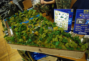 フィールドのジオラマ